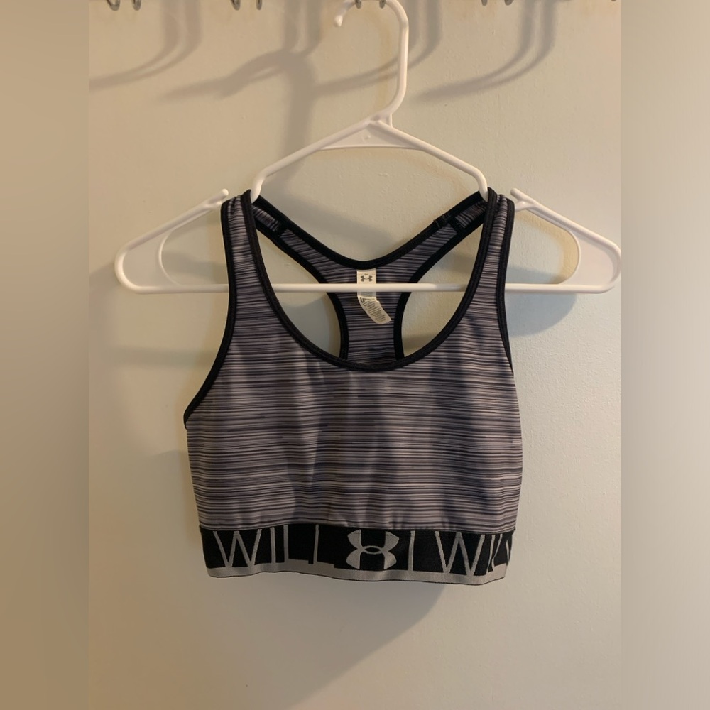 Gray Under Armour Sports Bra, Medium